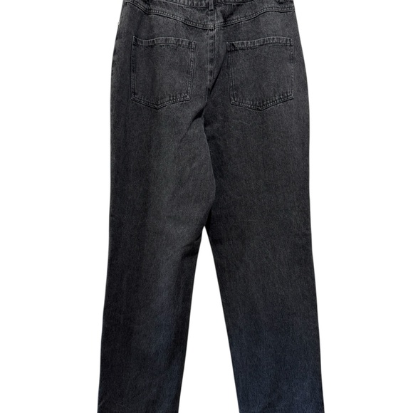 Avec Les Filles Washed Black Straight Leg Jeans - Picture 3 of 5